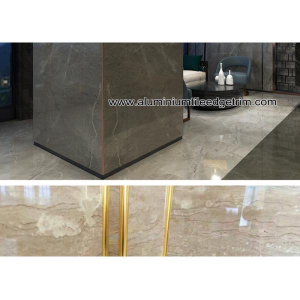 6mm / 8mm / 10mm / 12mm Quarter Round Aluminium Tile Edge Trim  For Tile Walls