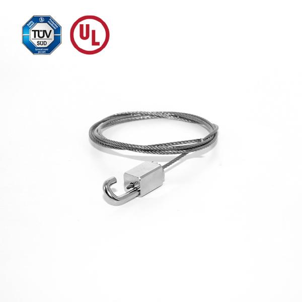 Square Wire Lock With J Type Hook Cable Gripper With Nickel Plating