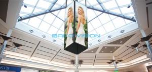 Cheap Indoor Poster LED Display P2.5 Mirror Screen 570*1897mm Die-Casting AL Wifi/4G/USB For Shopping Mall Advertising for sale
