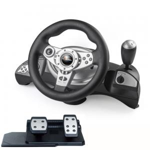 China Universal Wired Video Game Steering Wheel Compatible with PS3/PS2/PC on sale