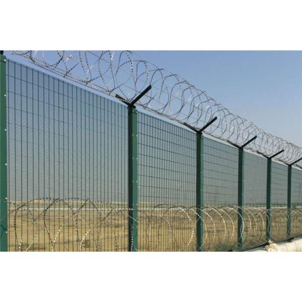 Welded Airport Security Fence Round Post Airport Perimeter Fence