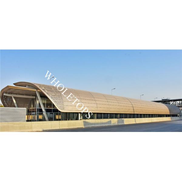 PPG Coating SGS 5.0MM 6.0MM Aluminum Building Panels For Rail Way Station