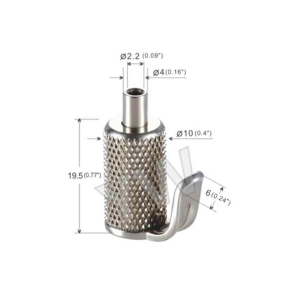 Φ 10 Mm Brass Material Adjustable Cable Grippers Hanger For Suspending Pictures