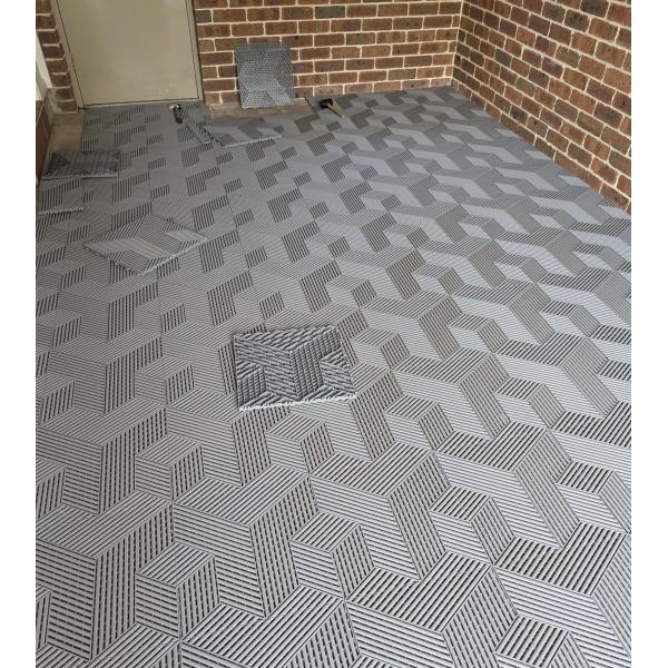 Oil Resistant Plastic Garage Tiles Polypropylene Industrial Interlocking Floor Tiles