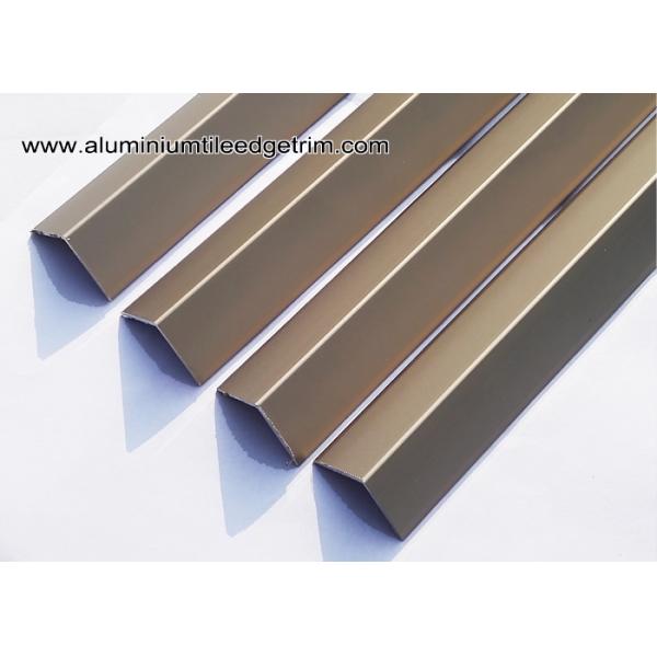 Matt Champagne Square V - Shaped Angle Aluminum Corner Brace With 20mm Edge V20