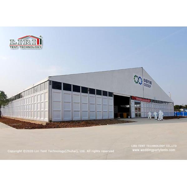 Fire Retardant Big Tent Marquee TH40m X70m With ABS Wall For Waste Management Center
