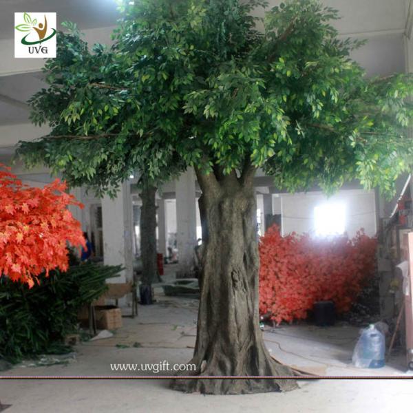 UVG GRE039 5m Giant fake banyan tree with plastic green leaves for garden landscaping