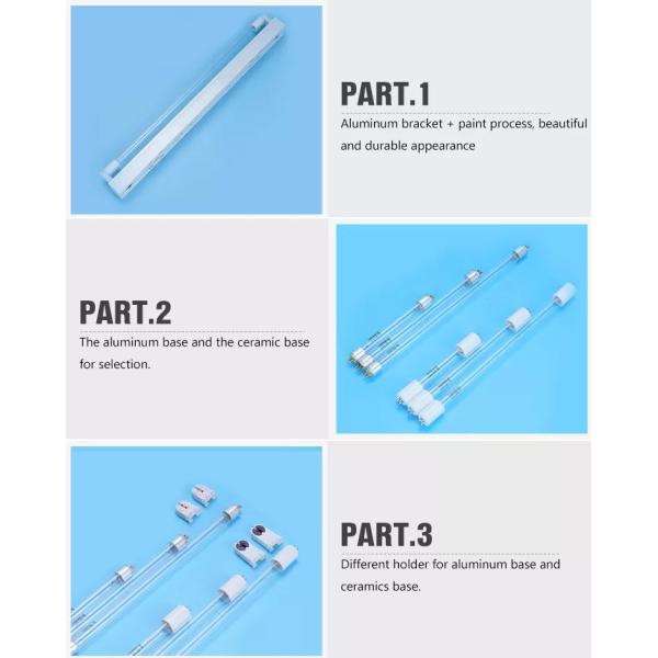 ultraviolet rays Medical H Shape UVC Tube G23 Base UV Disinfection Tube