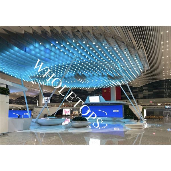 Akzo Nobel Coating Curved Aluminum Panels Curtain Wall Facade 1250mm Width