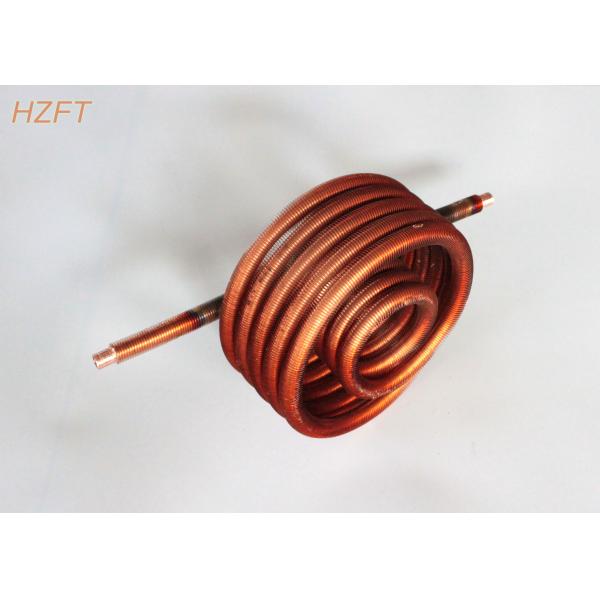 Heat Exchanging Copper / Cupronickel Water Heating Coil 0.75MM Fin Thickness for Water Tank