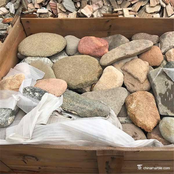 Mix Color Random Loose Stacked Paving Stone , Random Landscape Wall Stone