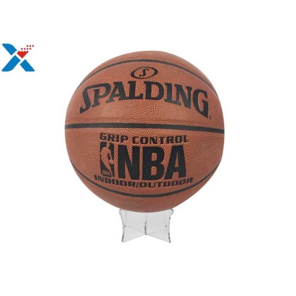 Football / Acrylic Basketball Holder Display , Volleyball  Acrylic Sphere Stands