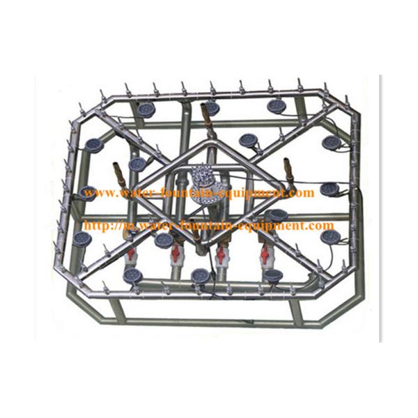 Square Outdoor Water Fountain Accessories Dancing With Controller Diameter 150cm