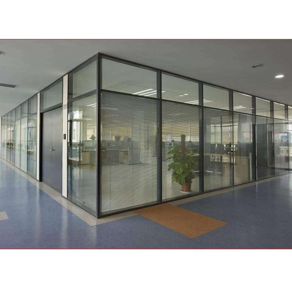 Soundproof Meeting Room Glass Partition Aluminium Frame OEM ODM Service