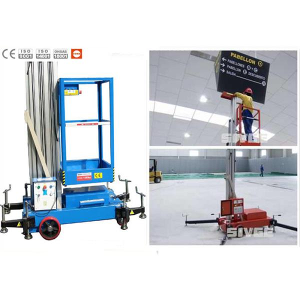 Office Buildings Aerial Work Platform Push Around 8 Meter Height For One Man