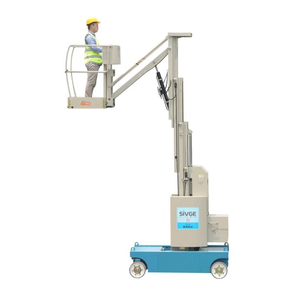 8m Platform Height 360 Degree Free Rotation Self Propelled Mast Boom Lift