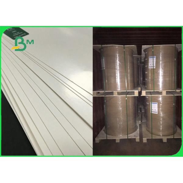 FSC 100 % Pure Wood Pulp White PE Coated Paper For Making Cup Plate 300gsm