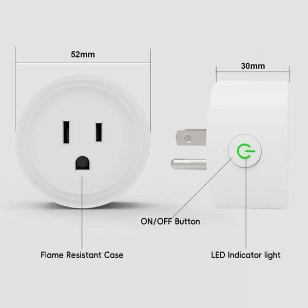 School House Alexa Google Wifi Smart Plug 220v 300g White OEM