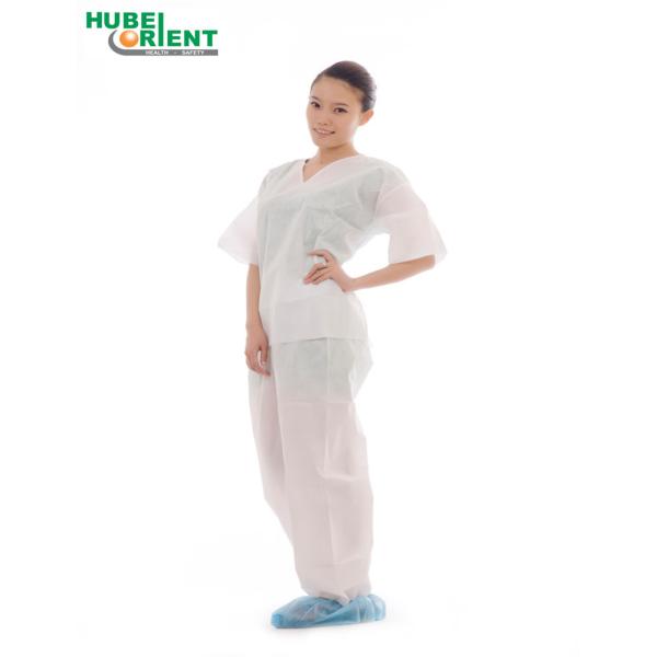 Anti-bacterial Disposable SMS Medical Use Pajamas Kits For Hospital And Operation Room
