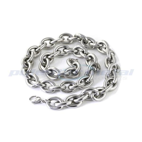 Custom Specialty Hardware Fasteners , Welded SUS316 Stainless Steel Twisted Link Chain DIN 764
