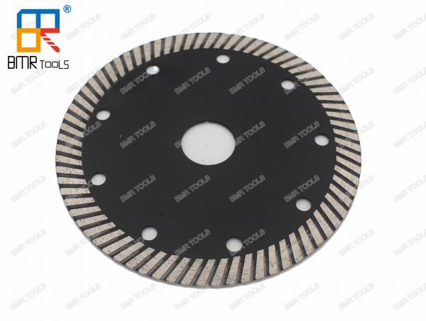 Quality 5"(125mm)with 22.22inner hole hot press turbo diamond saw blade super thin tips cutting disc for stones wet cutting wholesale