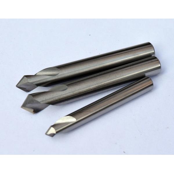 0.8 um Micro Grain Size Chamfer Cutting Tool / End Mill Cutter  With Solid Carbide