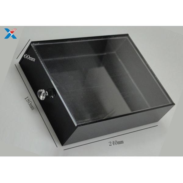 Custom Square Acrylic Tray , Hotel Toiletries Acrylic Display Tray Durable