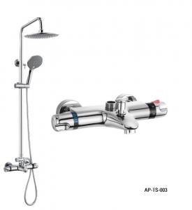 Cheap Thermostatic Shower Set,Wall Mounted Bath Shower Mixer Thermostatic Bath Shower Faucet With Diverter for sale