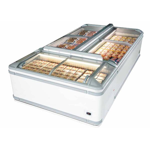 Frozen Food 590W Supermarket Island Freezer