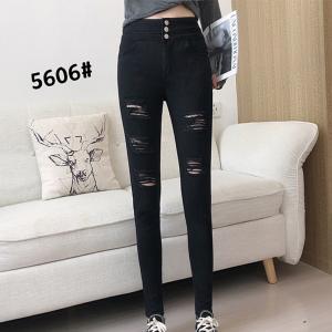 Cheap S-5XL Custom Lady Skinny Denim Pants Slim High Waist Jeans for sale