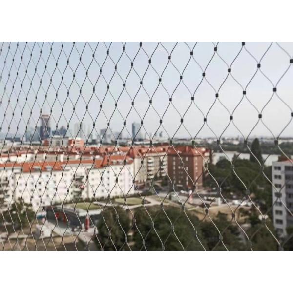 10*10mm Ferrule Connected Wire Rope Mesh Stainless Steel Cable Netting for Decoration