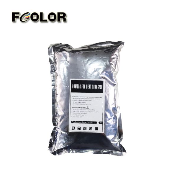 FCOLOR DTF White Powder Glue PET Film Hot Melt Powder for T-shirt Transfer and Packing Printing Materials USA