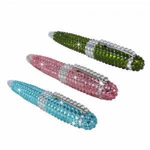 Cheap Rhinestone / Crystal Personalized Gift Pens For Kids With Twist for sale