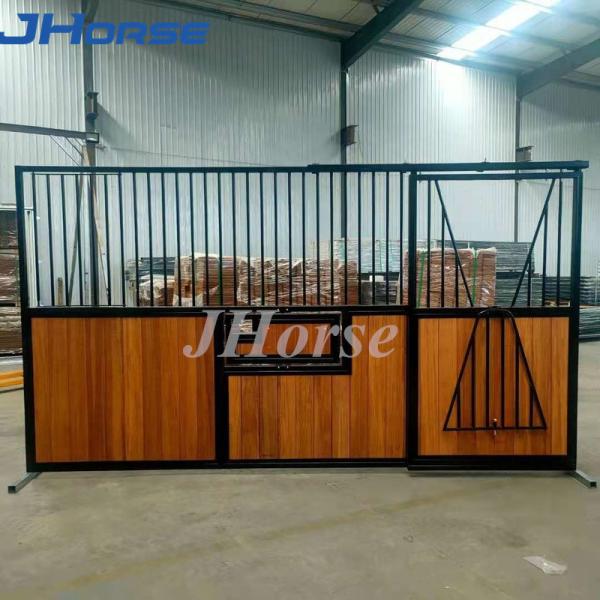 Sliding Door European Style Horse Stall Fronts Customized V Shape Window