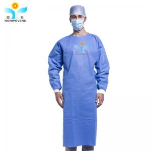 Cheap SMS SSMMS Surgical Gown Disposable Sterile Waterproof Isolation Gown AAMI Level 1/2/3 for sale