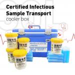 China Vaccine Medical UN2814 Box 30L Biosafety Transport Box Blue for sale