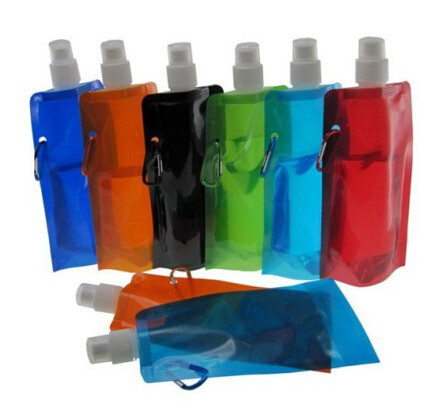 BPA 480ml Eco-friendly Folding water bottle foldable Water Bottle Plastic Water