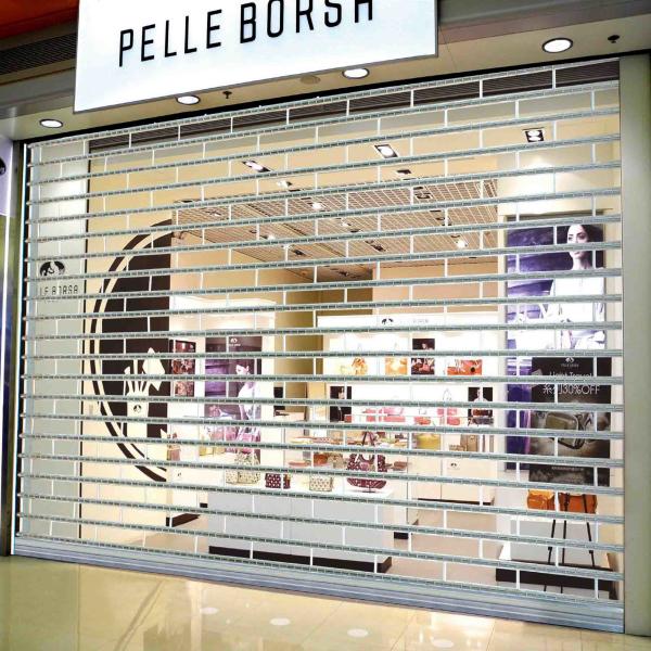 3mm 2.3mm Transparent Roller Shutter Door Polycarbonate Clear Plastic Roll Up Doors