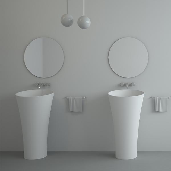 High Strength Modern Freestanding Bathroom Vanity Scratch Resistant