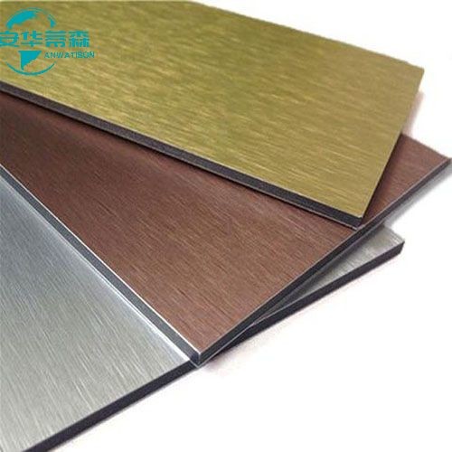High Gloss  Brushed Aluminium Composite Panel 2440mm Acp Mirror Sheet  3mm 4mm