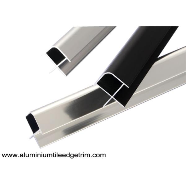 Bathroom Aluminium Tile Edge Trim For External / Exterior Corner
