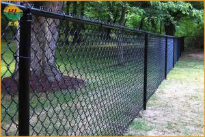 Cheap 19 ft H x 50 ft L 9 Gauge Vinyl Coated Steel Chain Link Fence for sale