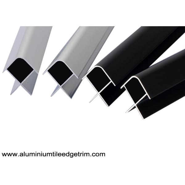 Bathroom Aluminium Tile Edge Trim For External / Exterior Corner