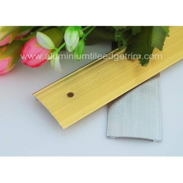 Floor Transition Strips Metal Aluminium Carpet Trim , Carpet To Tile Trim
