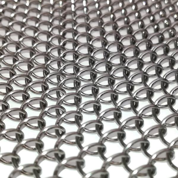 Incombustible Woven Metal Mesh Drapery For Window Decoration