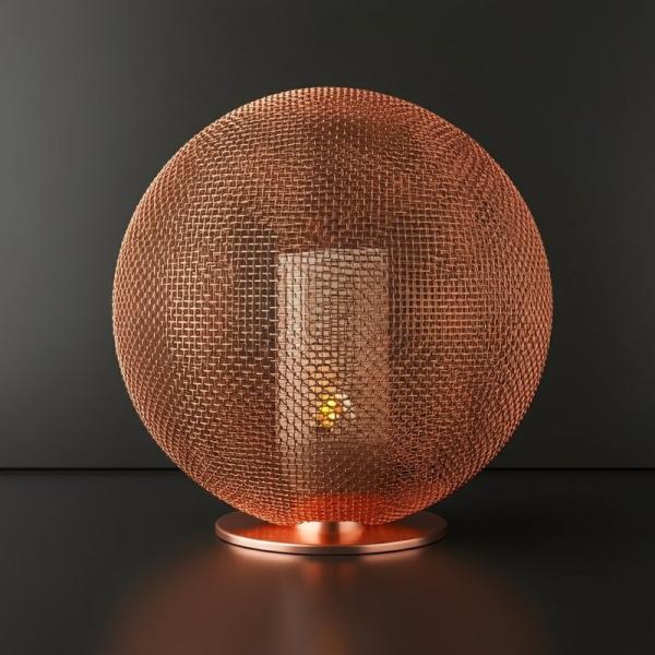 Plain Weave Copper Metal Mesh Art For Home / Office Decoration