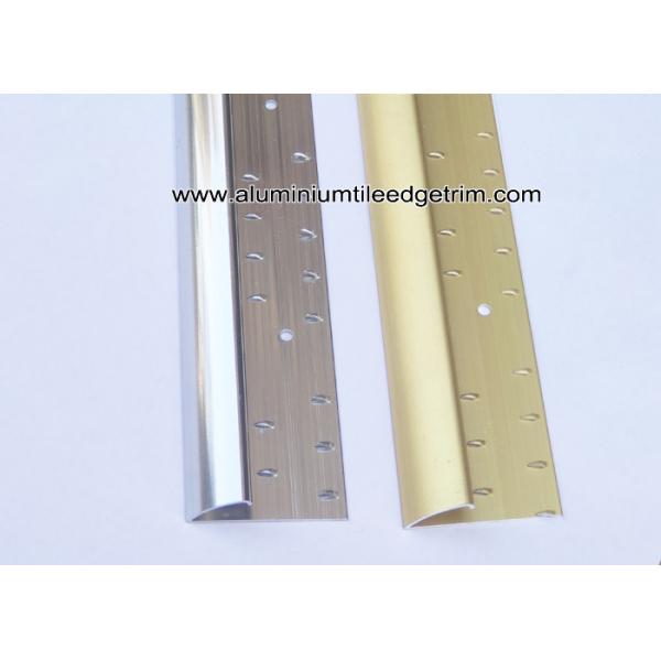 Aluminium Curved Carpet Finishing Trim For Carpet To Ceramic Tile Transition