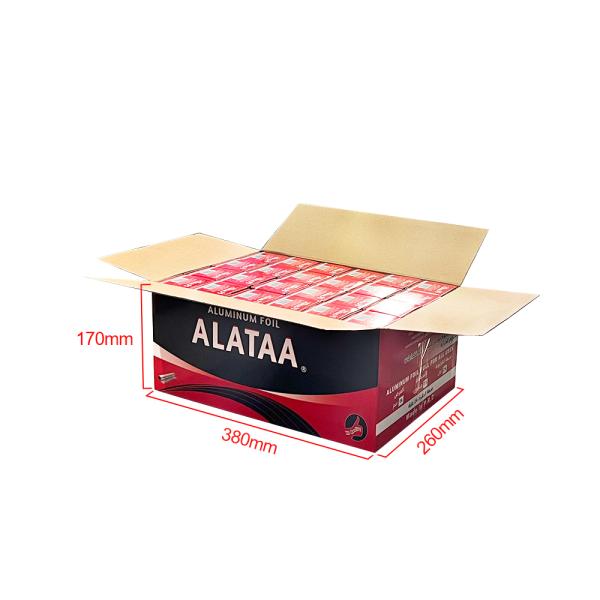Customized Logo Accepted 8011 Shisha Aluminium Foil Roll with Hole and Cutting Line
