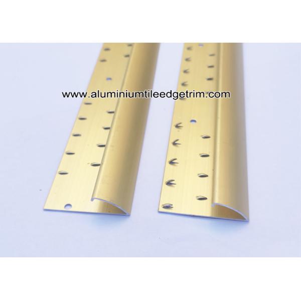 Aluminium Carpet To Laminate Flooring Trim Matt Gold 0.9m / 1.8m / 2.7m