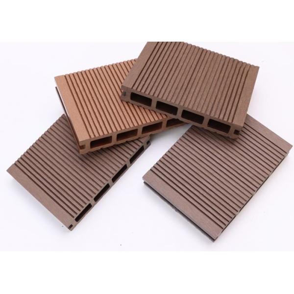 Interlock Decking 3D Embossing WPC Composite Decking Tiles Plastic Flooring
